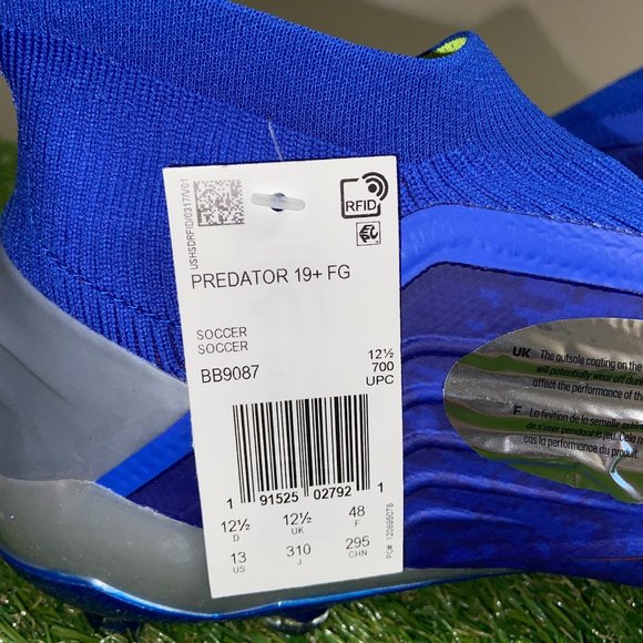 Adidas Mens Primeknit Predator 19+ FG Boost BB9087 Soccer Cleats Size 13 NEW